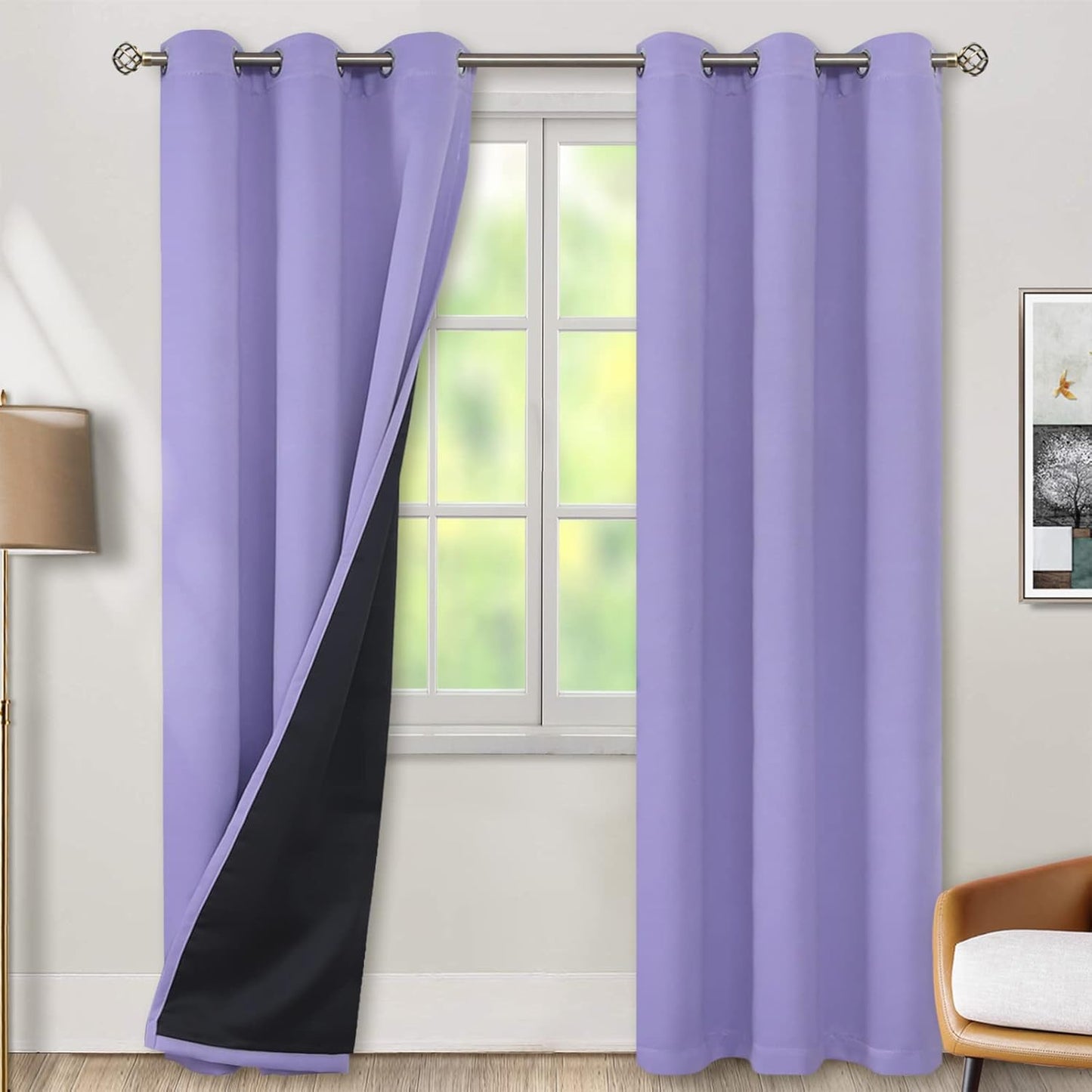 BGment Thermal Insulated Blackout Curtains for Full Room Darkening