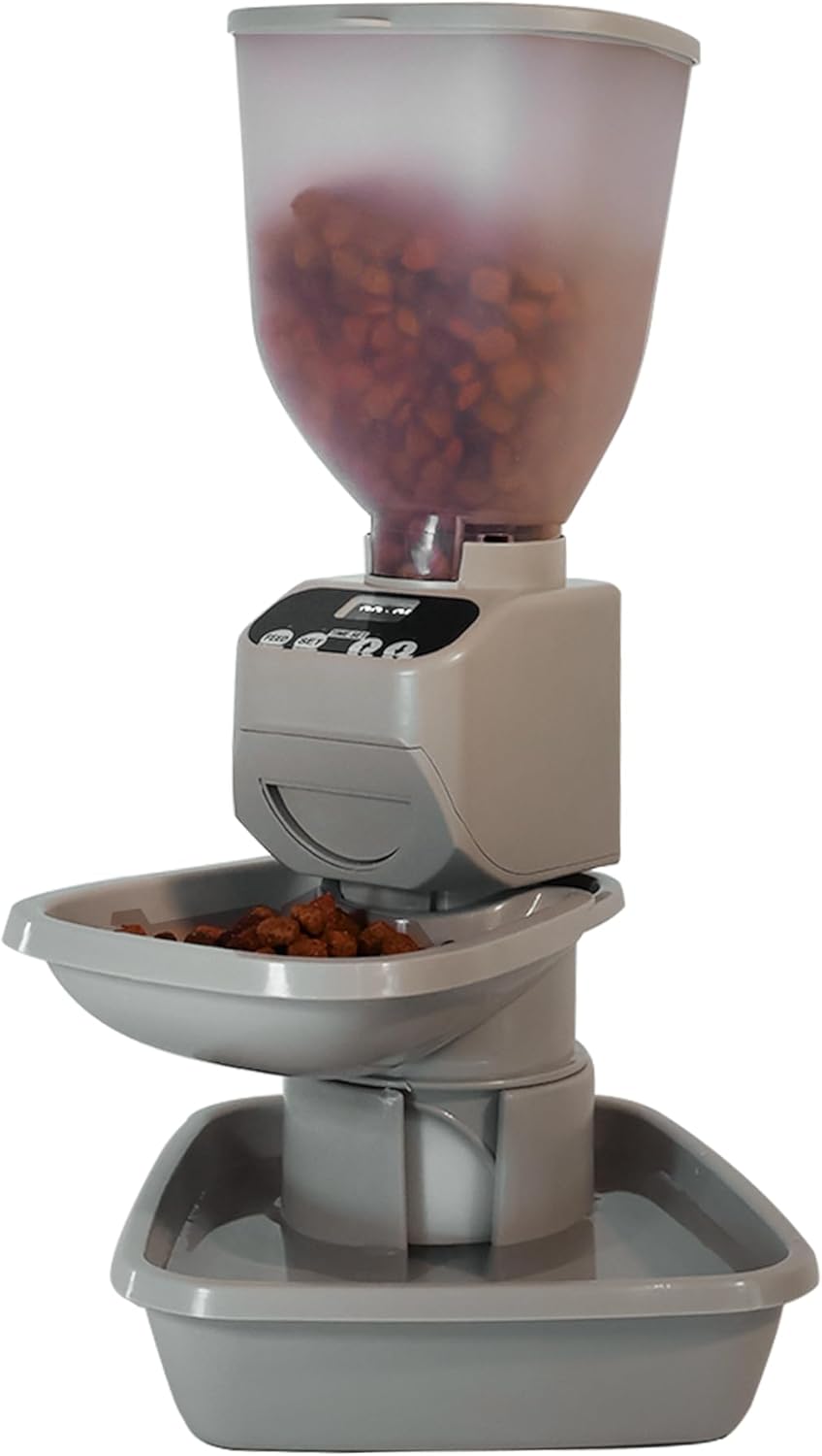 Automatic Dog & Cat Food Feeder with Water Dispenser for Pets