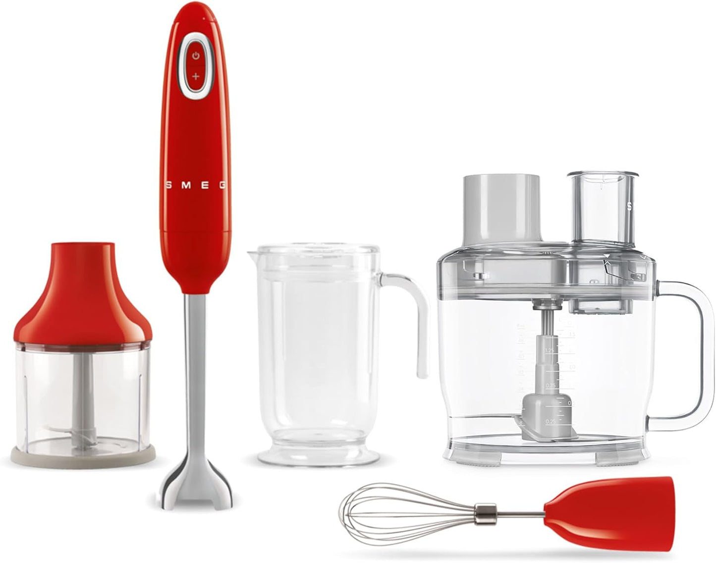 Smeg Red Hand Blender: Effortless Food Processing