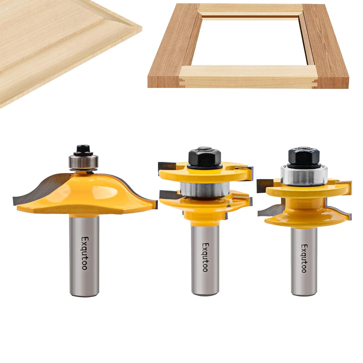 3PCS 1/2 Shank Router Bit Set for Exquisite Woodworking Projects