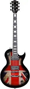 Leo Jaymz Full Size Single Cut Electric Guitar with UK Flag