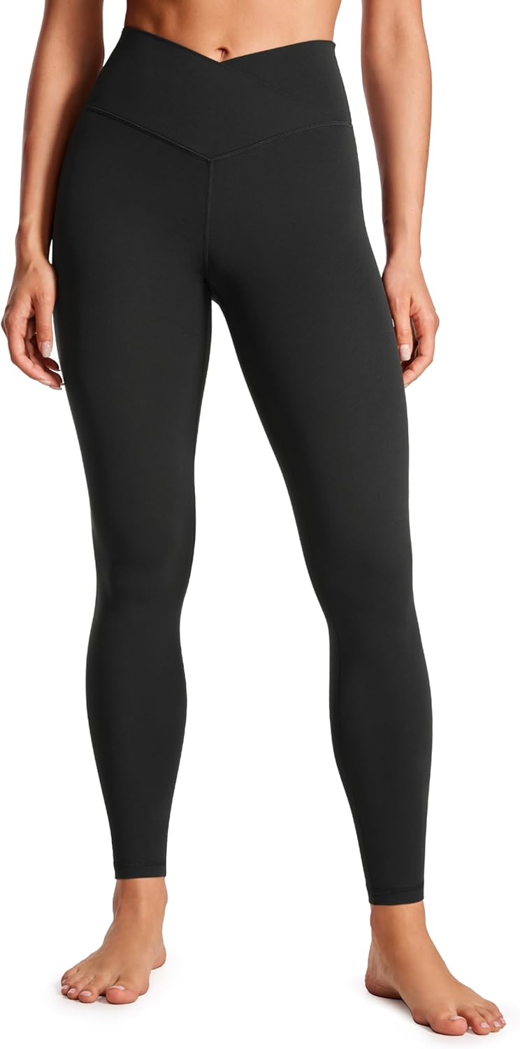 CRZ YOGA Womens Butterluxe Crossover High Waist Leggings