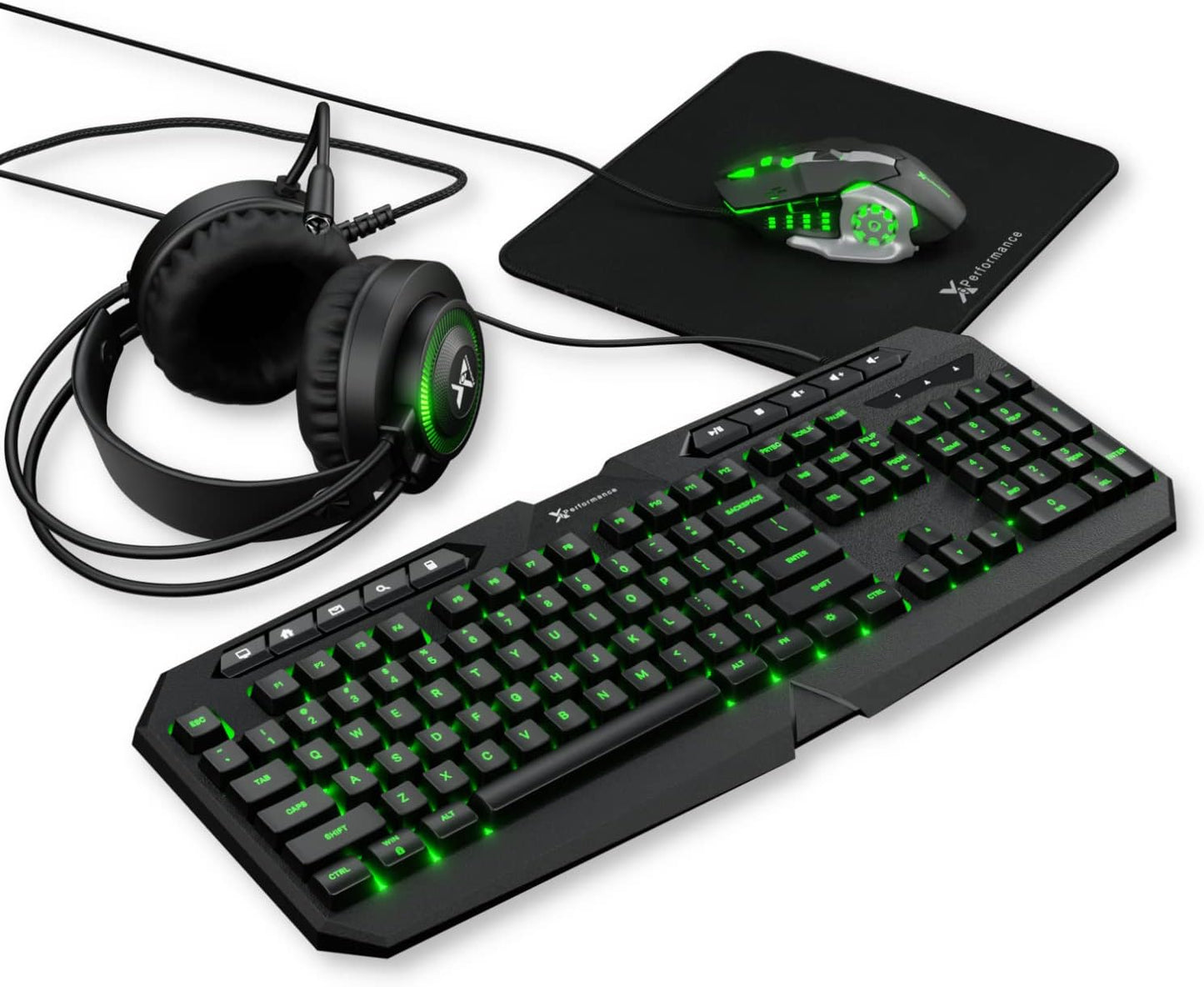 X9 Performance Gaming Keyboard Mouse Combo with Headset Bundle
