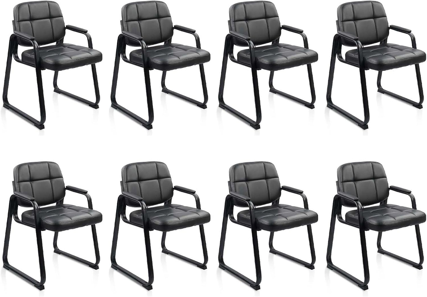CLATINA Waiting Room Guest Chair with Padded Arm Rest for Comfort