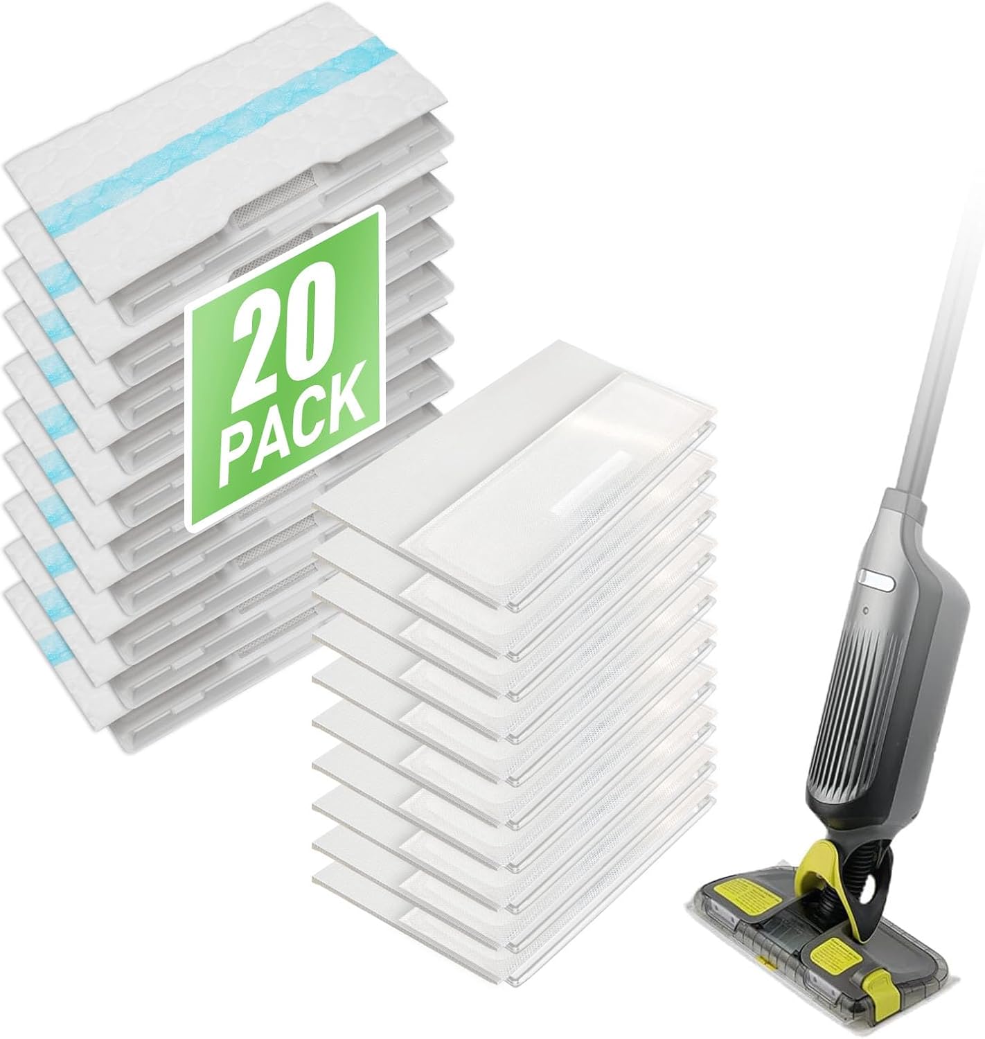 20 Pack GuanQiao Shark VACMOP Refills - Easy Mopping!