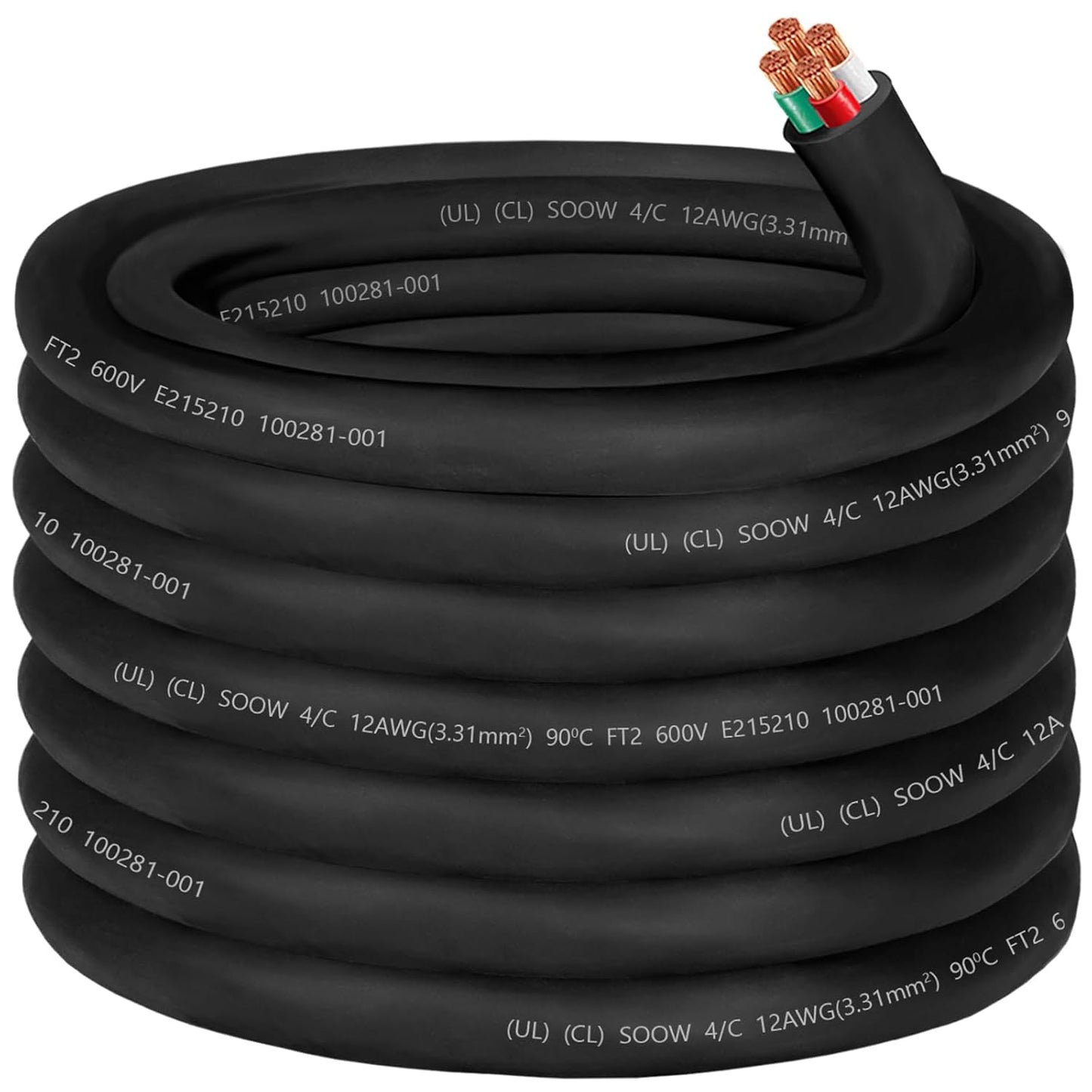 12/4 12 Gauge SOOW Wire for Generators and Heavy-Duty Use