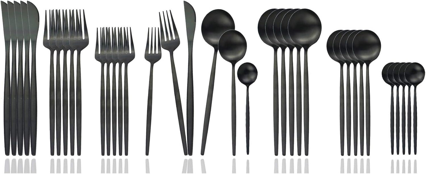 JASHII Silverware Set - 36 Piece Stainless Steel Flatware Set
