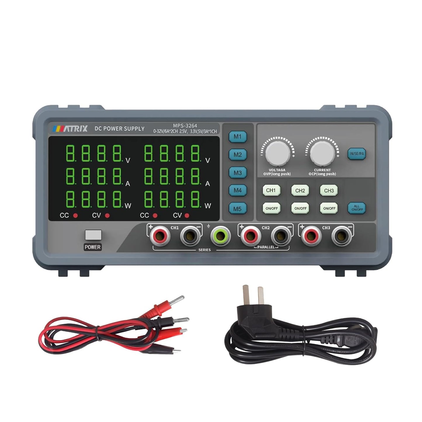 MATRIX Adjustable Bench Power Supply - 32V 6A