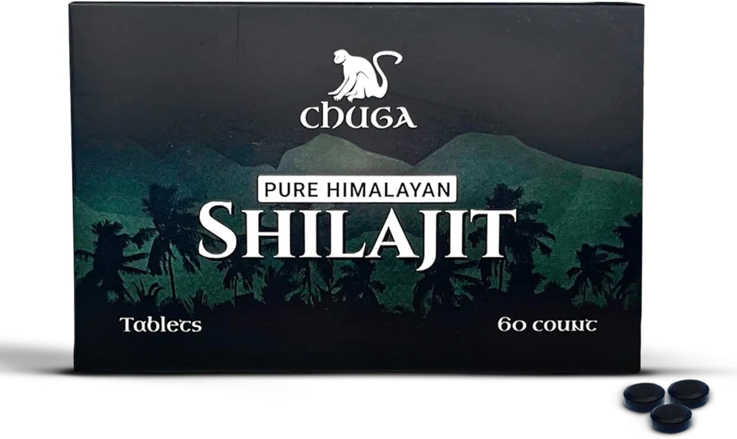 Chuga Pure Himalayan Shilajit Tablets for Daily Immune Support
