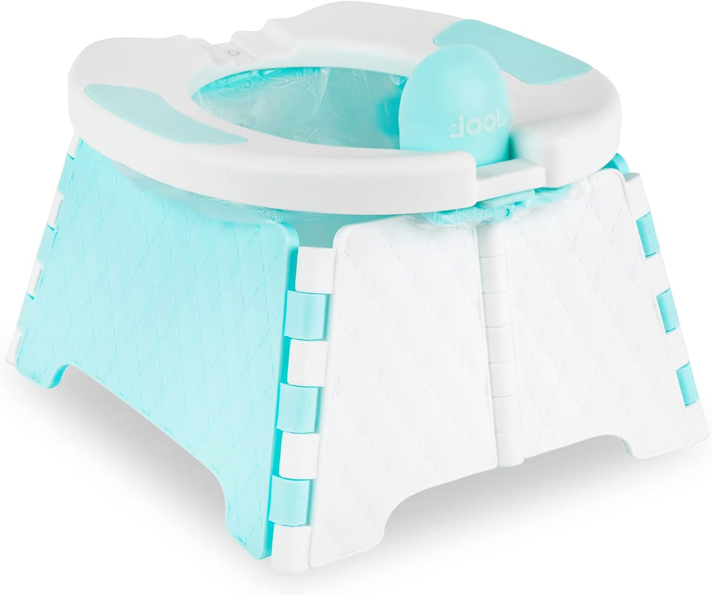 Portable Potty Chair with Travel Bag & Liners - Indoor/Outdoor Use
