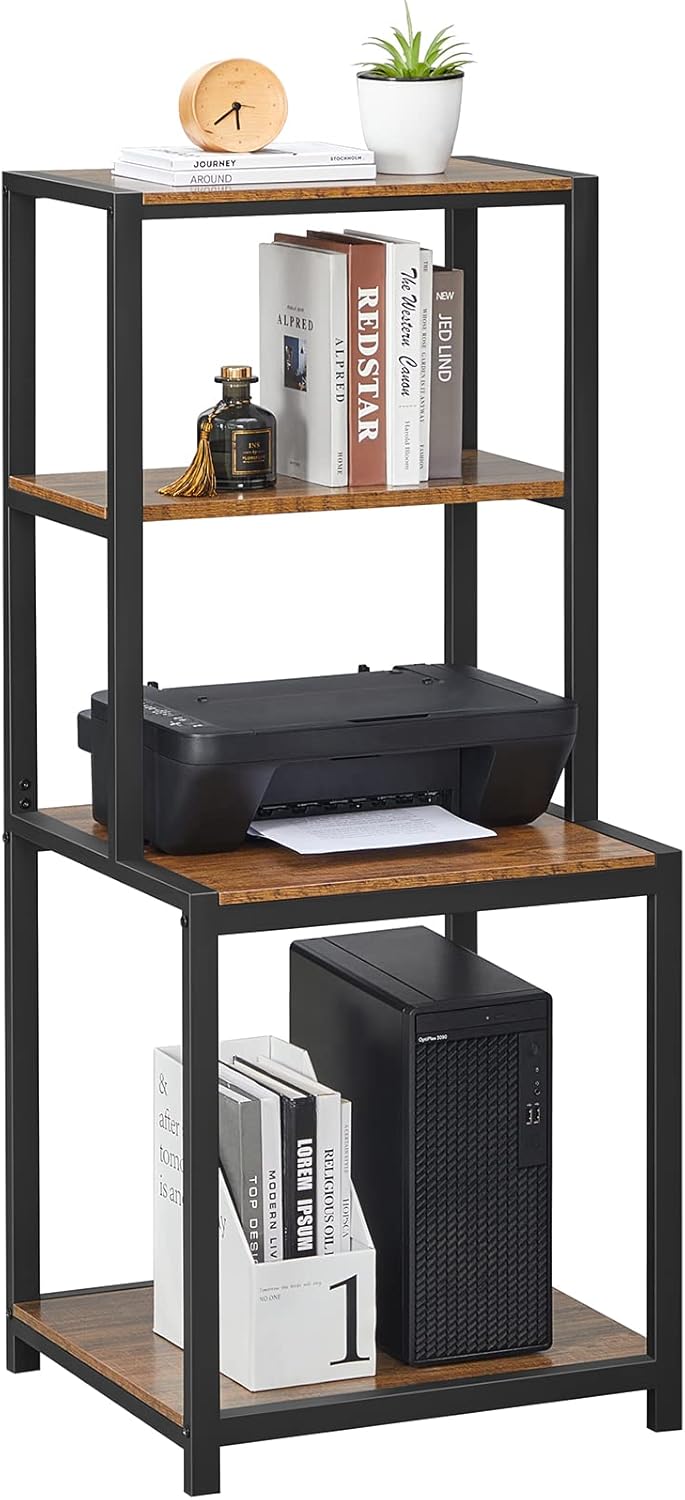 4 Tier Printer Stand for Home Office Organization