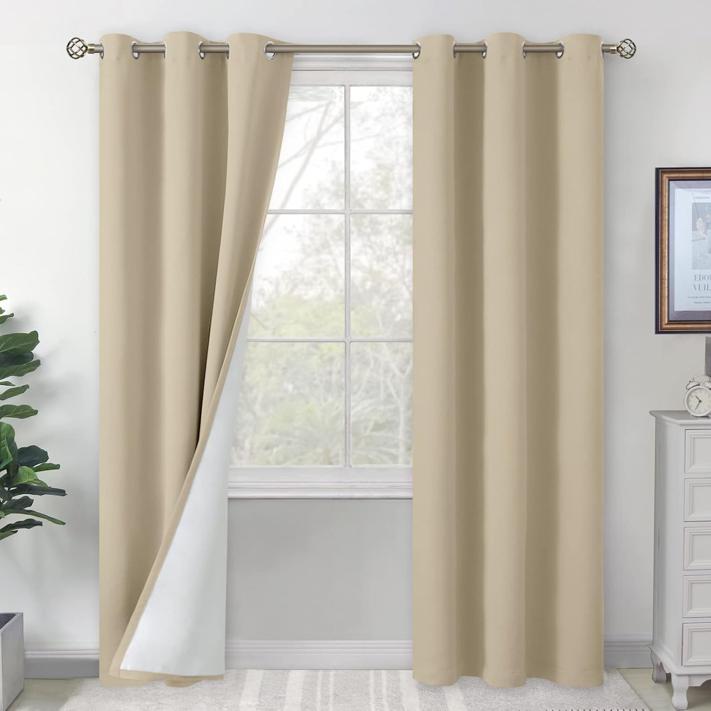 BGment Blackout Curtains for Bedroom 84 Inch Length 2 Panels Set