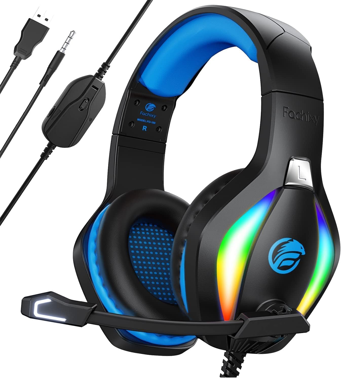 Fachixy RGB Gaming Headset - Crystal Clear Sound!