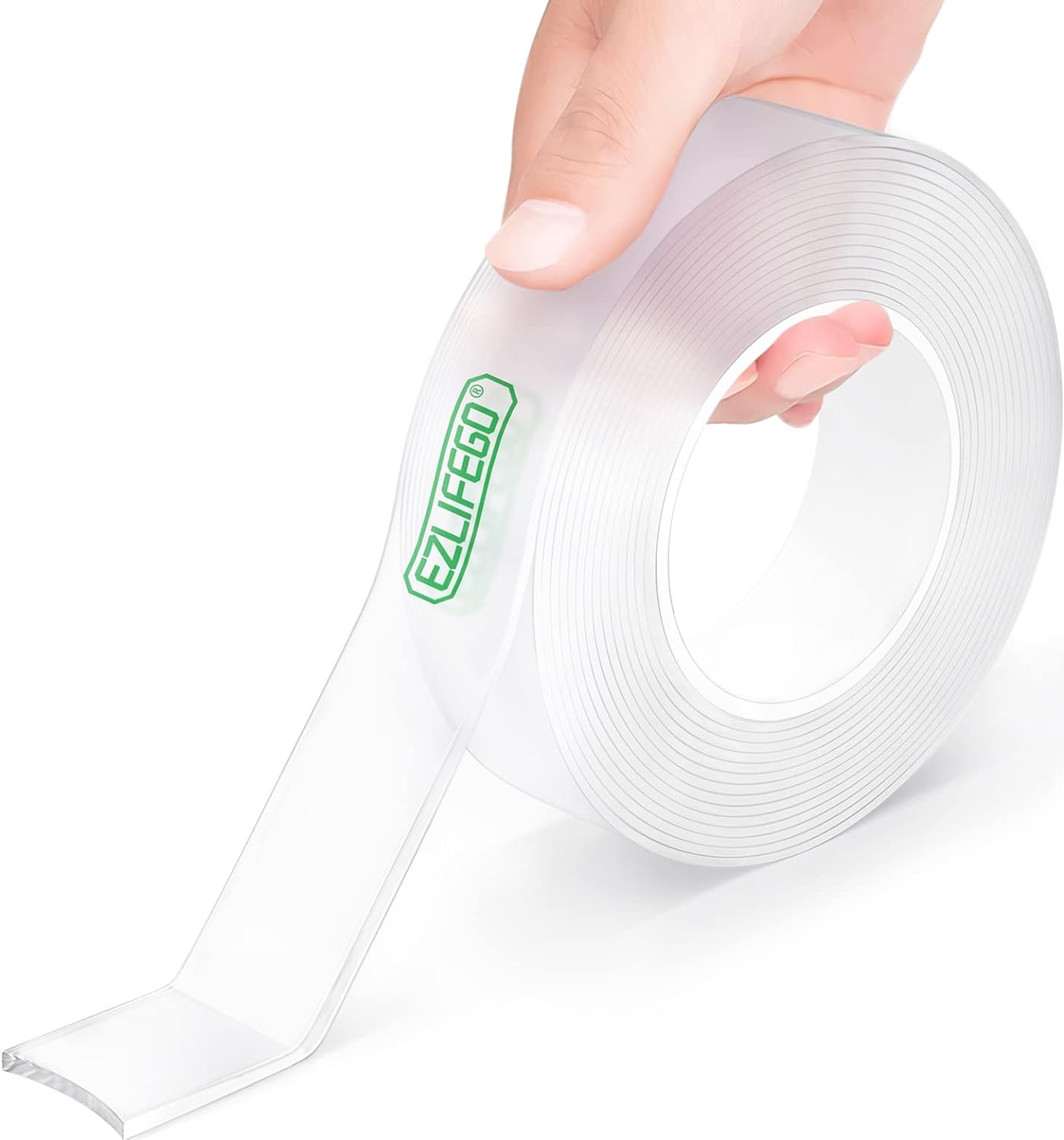 EZlifego Double Sided Tape: Strong, Extra Large, Versatile