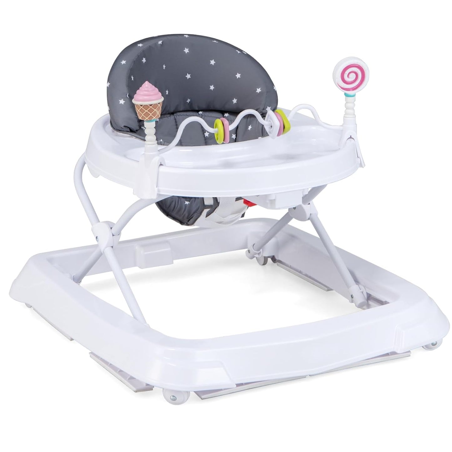 HONEY JOY Baby Walker with Adjustable Height and Toys for Kids