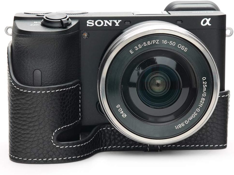 A6600 Camera Case - Handmade Genuine Leather for Sony A6600