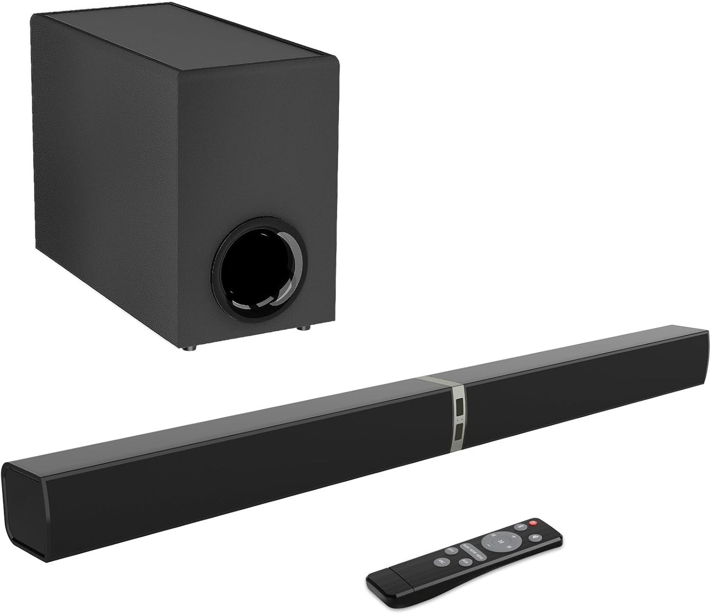 MZEIBO Sound Bar with Subwoofer for Immersive Home Theater