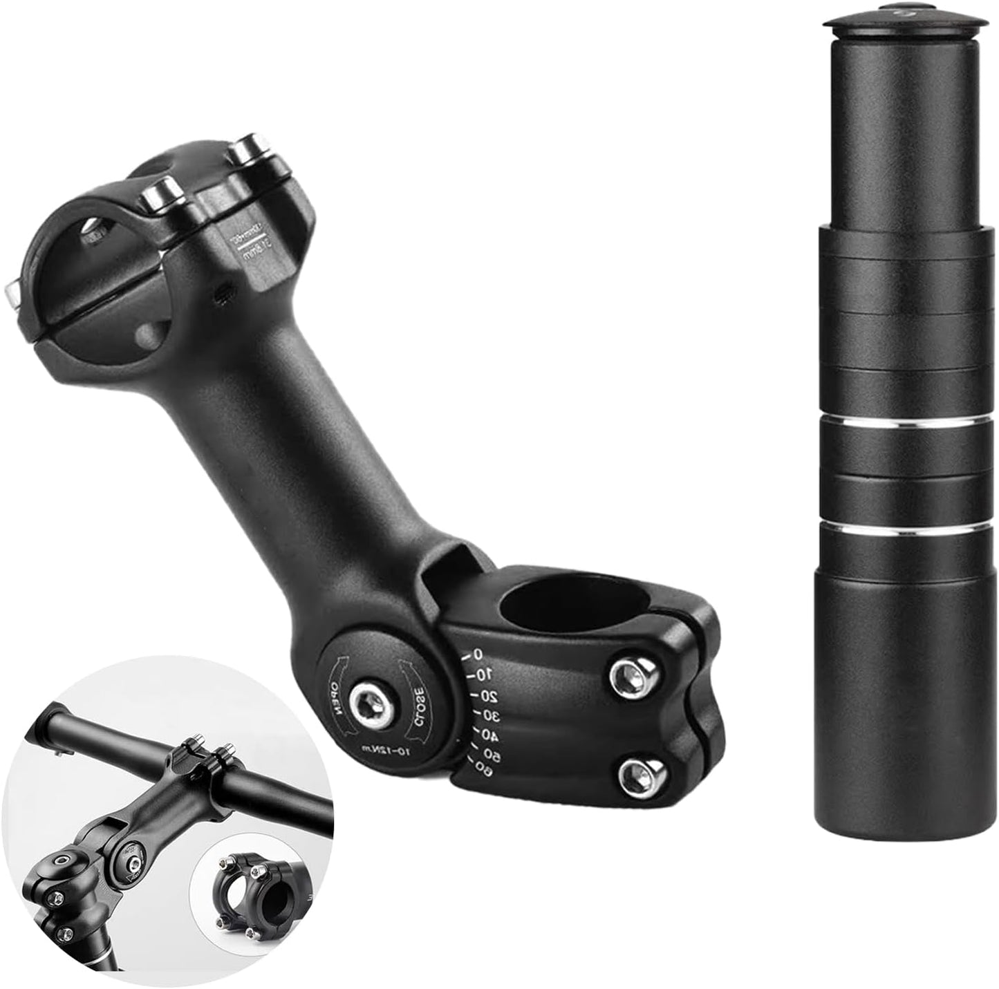 Adjustable MTB Stem Riser for Comfort and Performance