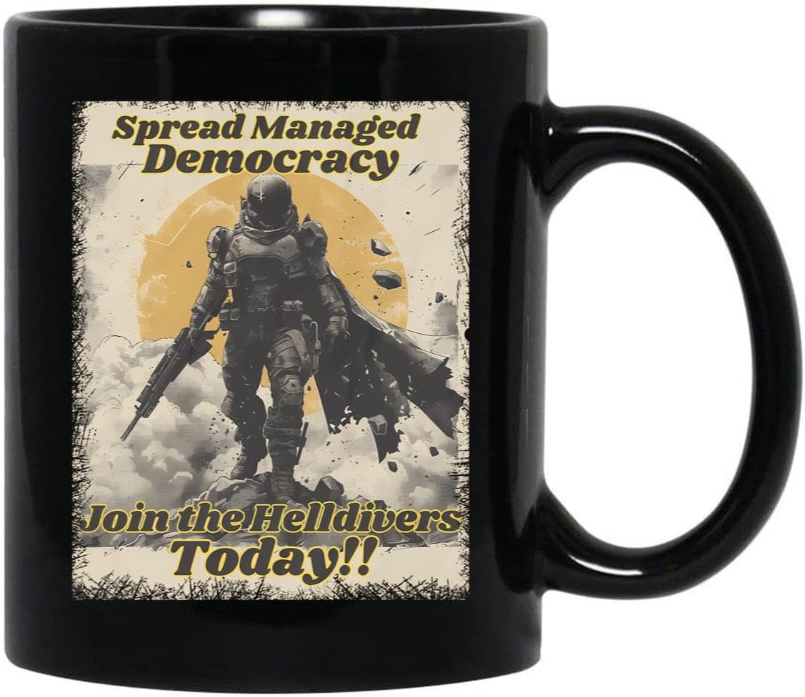 Join Managed Democracy - Gaming Black Mug