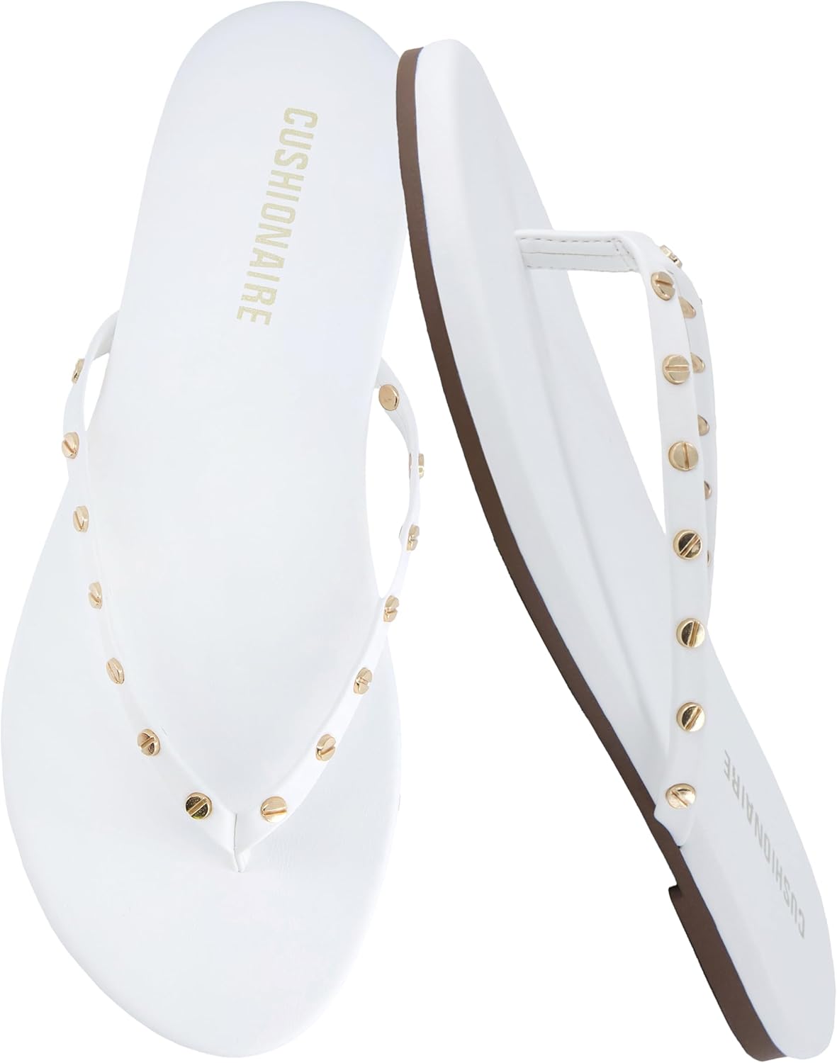 CUSHIONAIRE Confetti Womens Studded Flip Flop Sandal Review