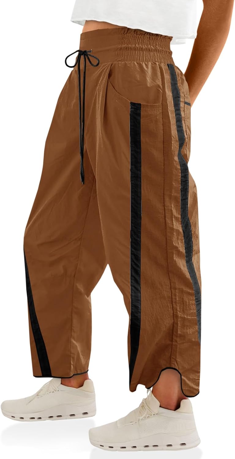 Fisoew Women's Baggy Wide Leg Pants for Casual Comfort