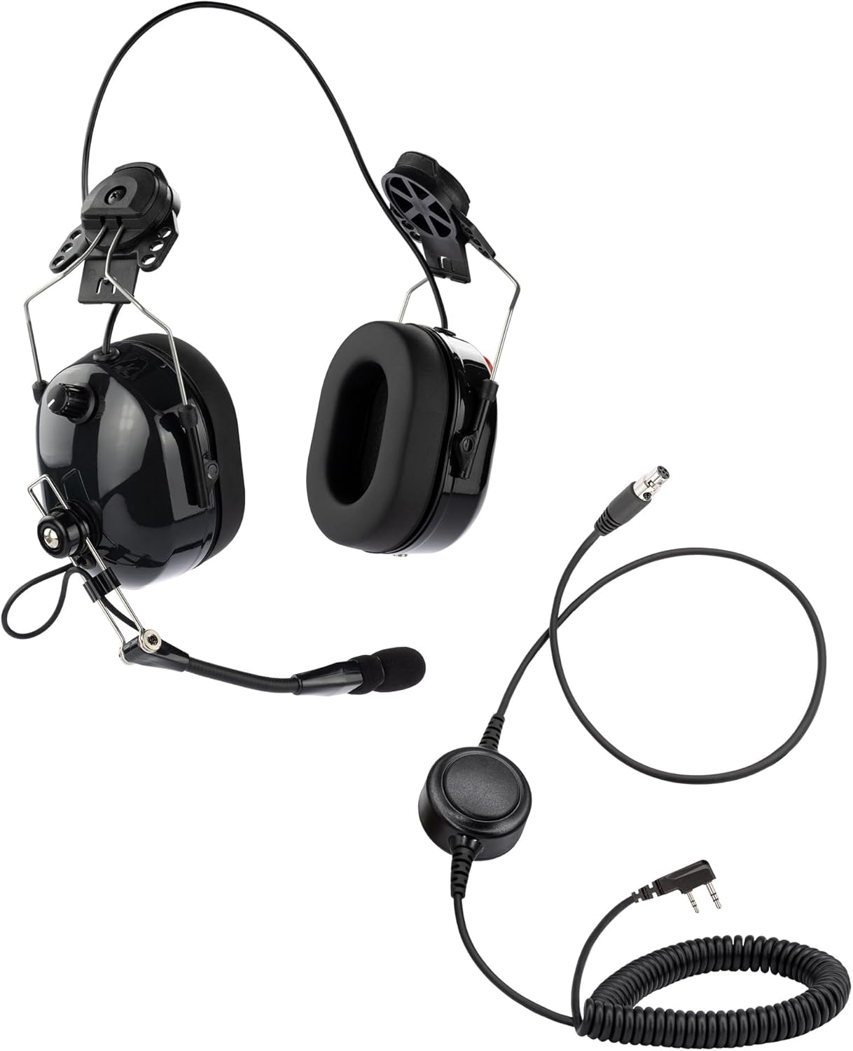 ArrowMax ASH1042-BK-K2 Hard Hat Headset for Kenwood
