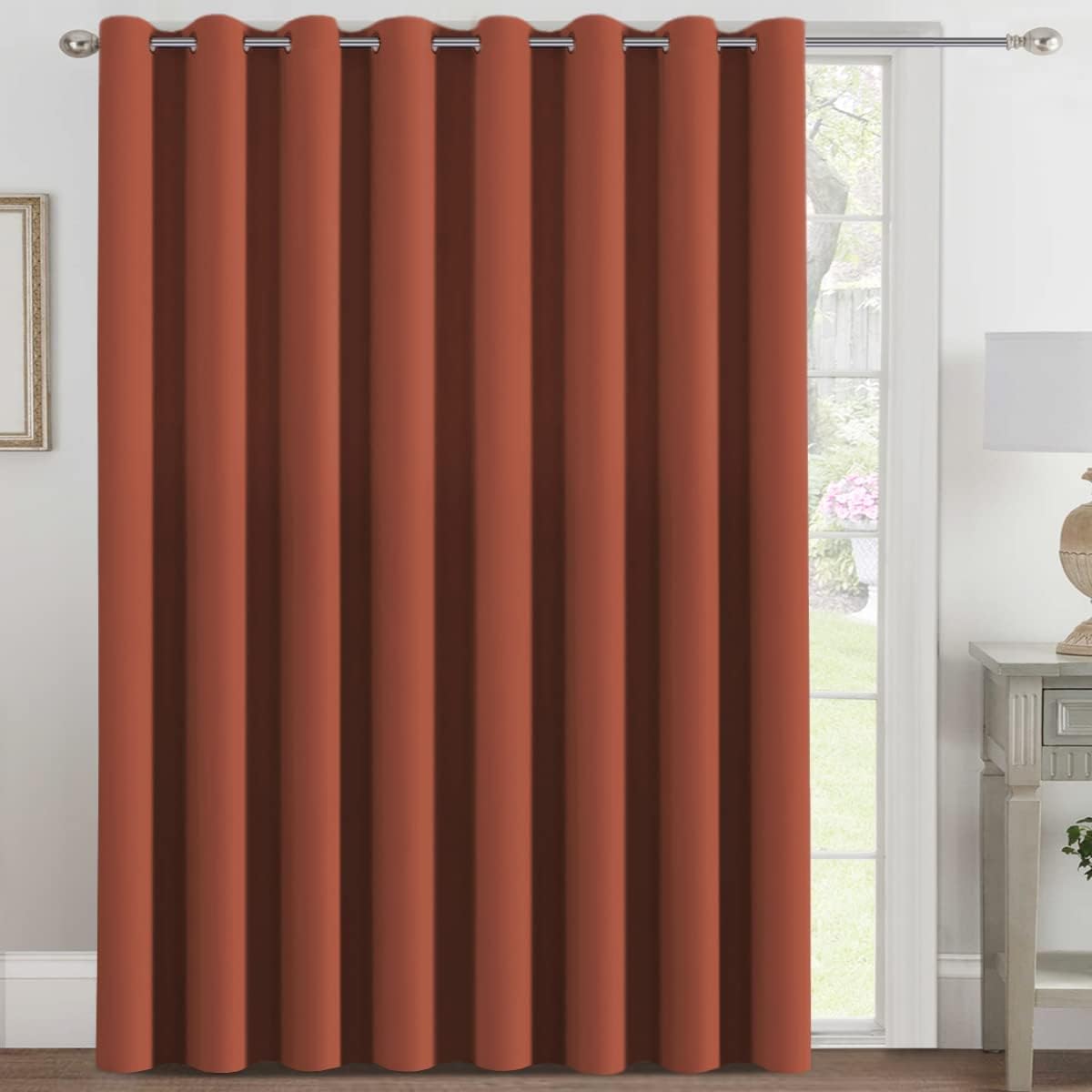 H.VERSAILTEX Blackout Patio Curtains for Sliding Door 100 x 84