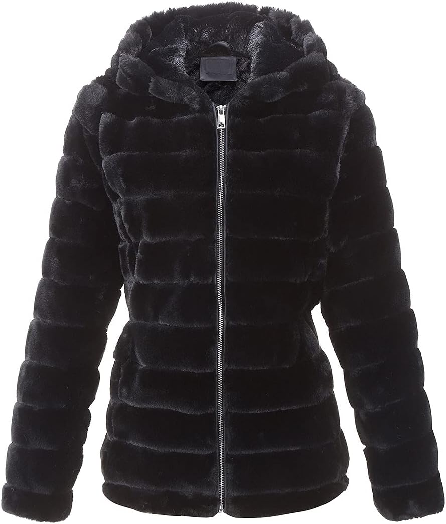 Bellivera Women's Faux Fur Coat for Chic Winter Style