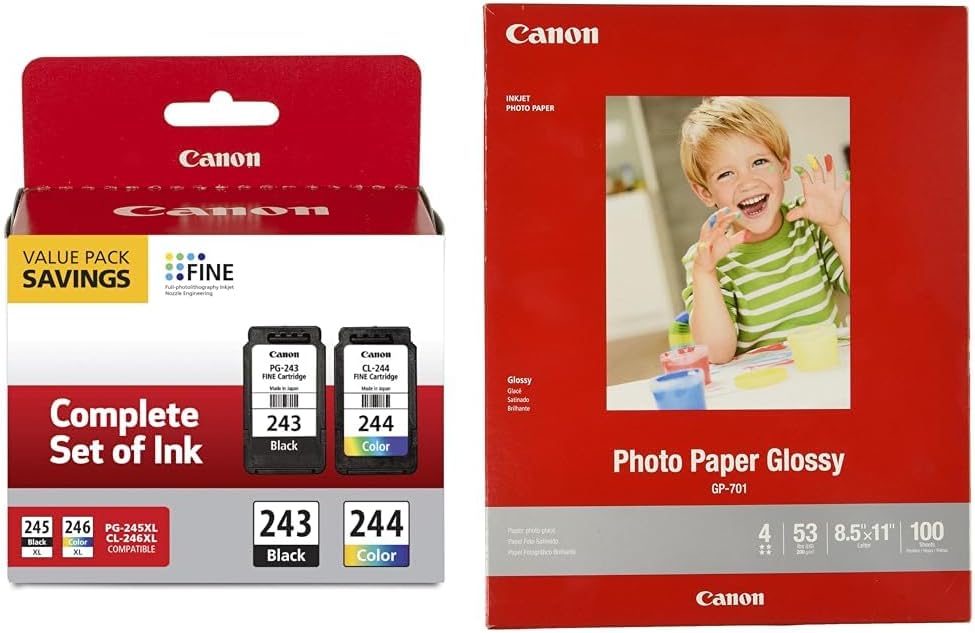 Canon PG-243/CL-244 Ink Multi Pack with Glossy Photo Paper