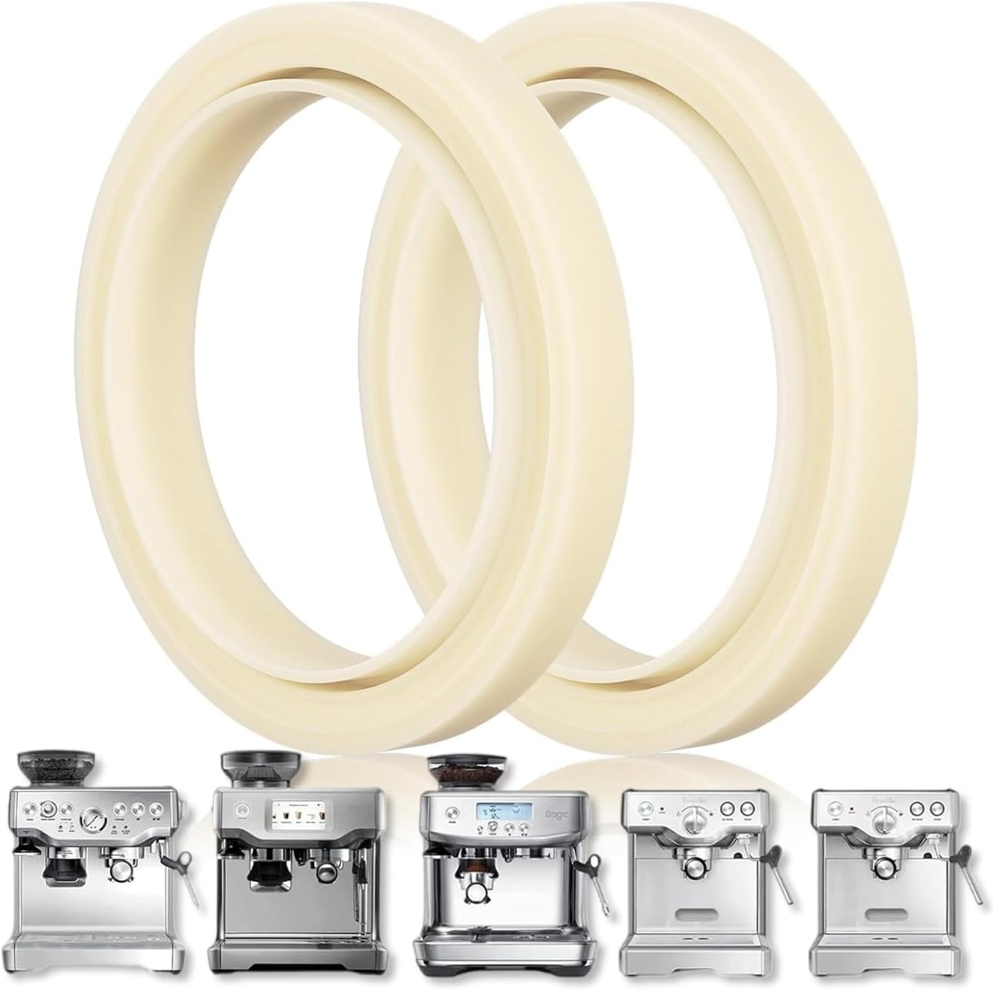 BPA-Free Silicone Steam Rings for Breville Espresso Machines