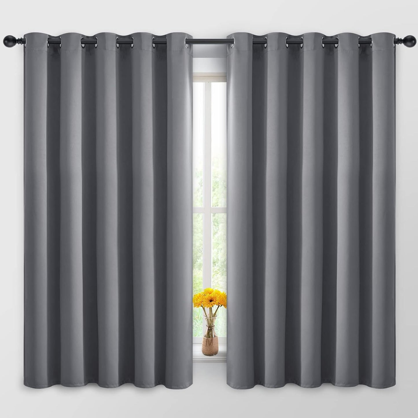 Yakamok Blackout Curtains for Room Darkening and Insulation