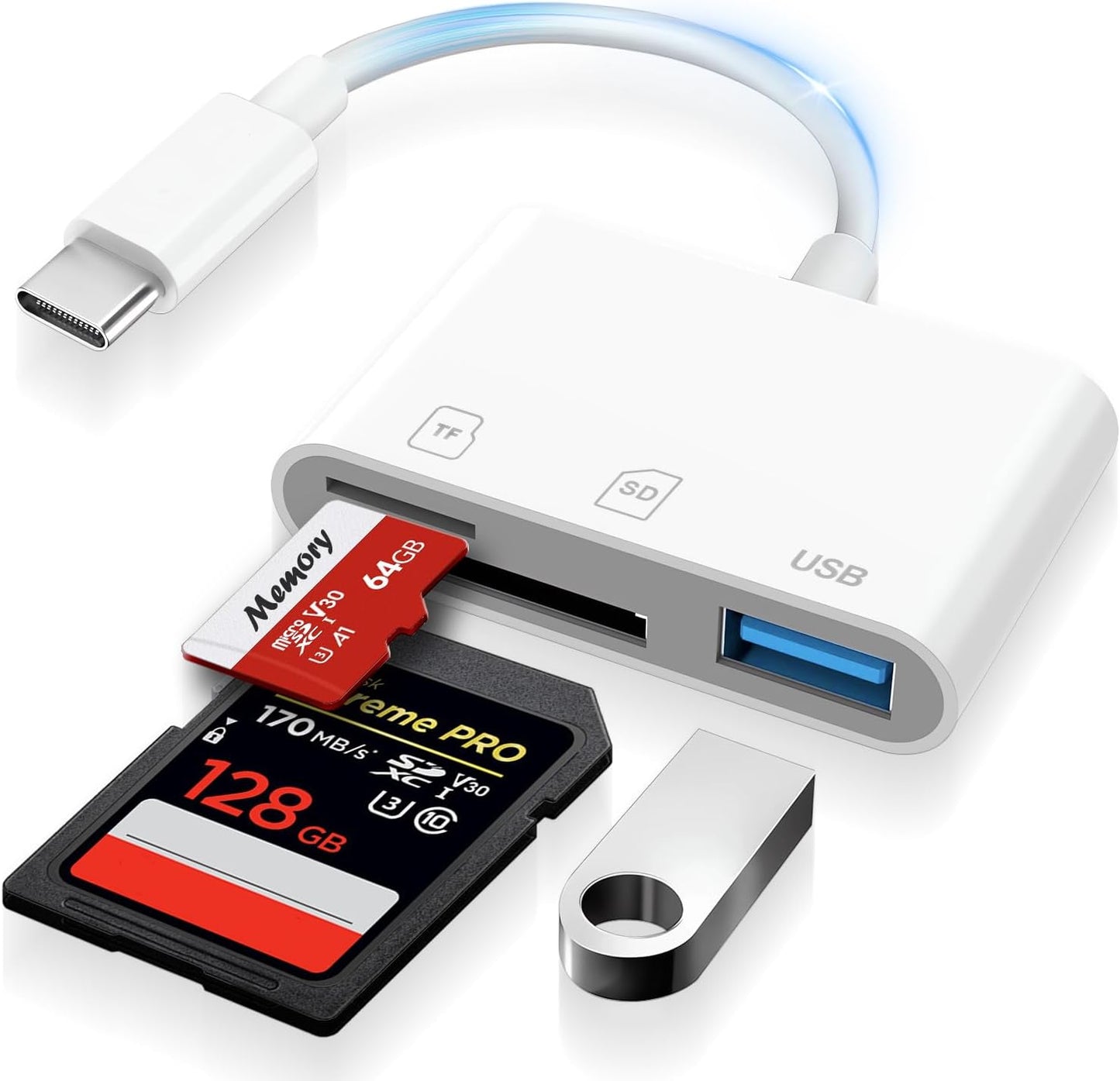 Denlane USB C SD Card Reader - Lightning Fast Data Transfer