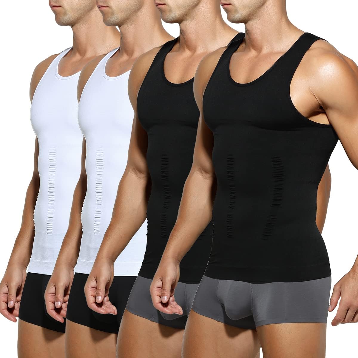 Men's Compression Muscle Undershirts for Slimming and Shaping