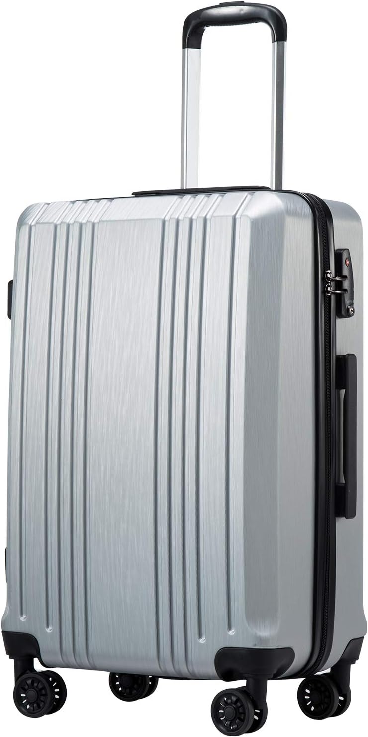 Coolife Luggage Suitcase with TSA Lock - Lightweight Hardshell