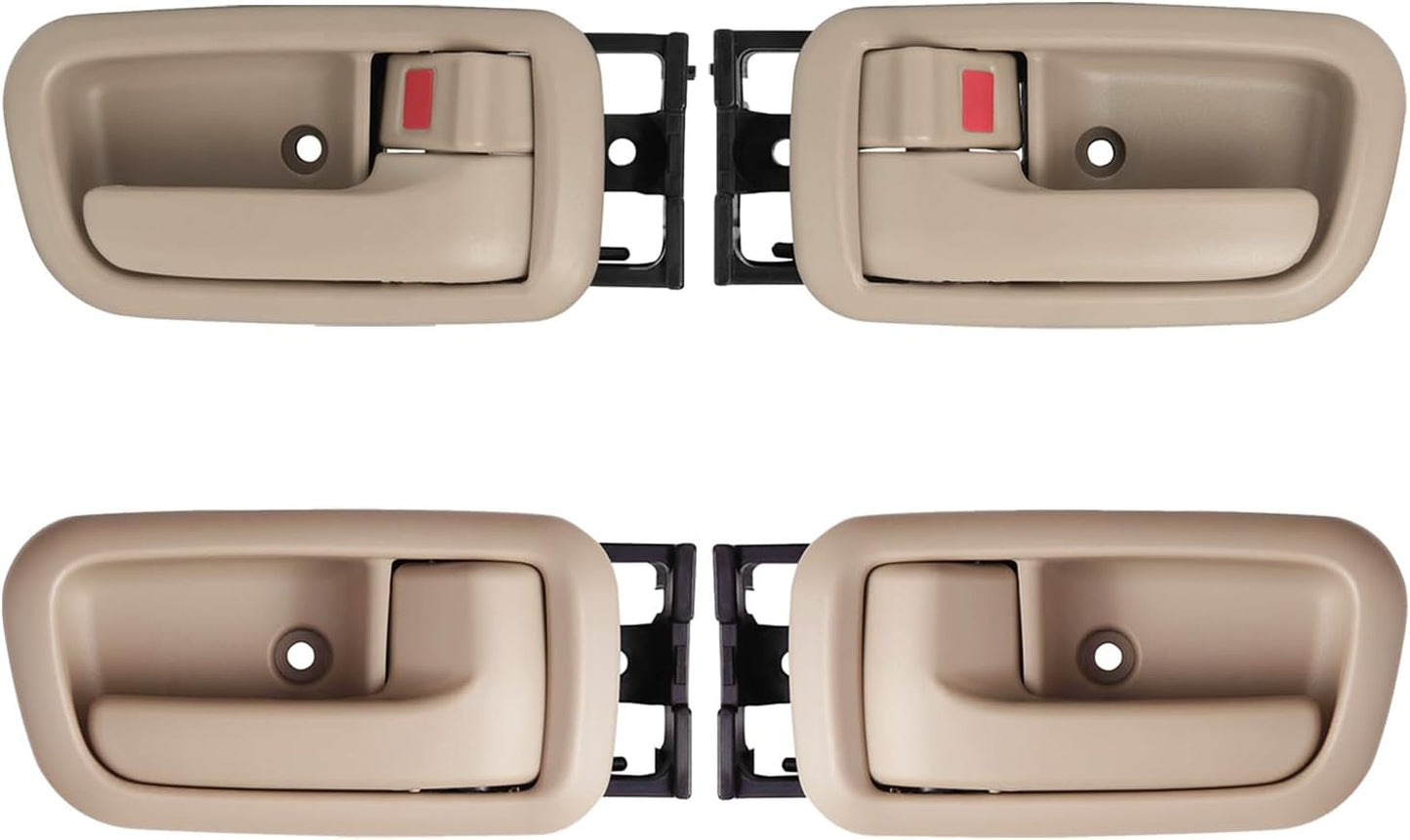 Set of 4 Beige Interior Door Handles for Toyota Tundra 2000-2006