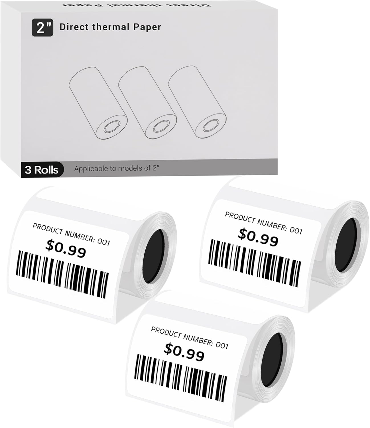 FLYFAR Direct Thermal Labels - Print Up to 115 Labels Easily!