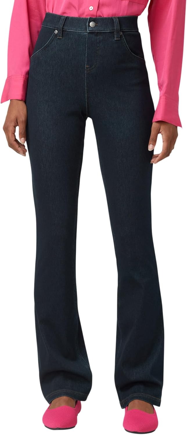 HUE Womens Ultra Soft High Waist Denim Baby Bootcut Leggings Review