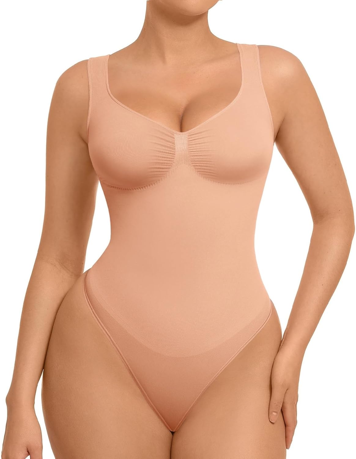 FeelinGirl Shapewear Bodysuits for Women Tummy Control Thong