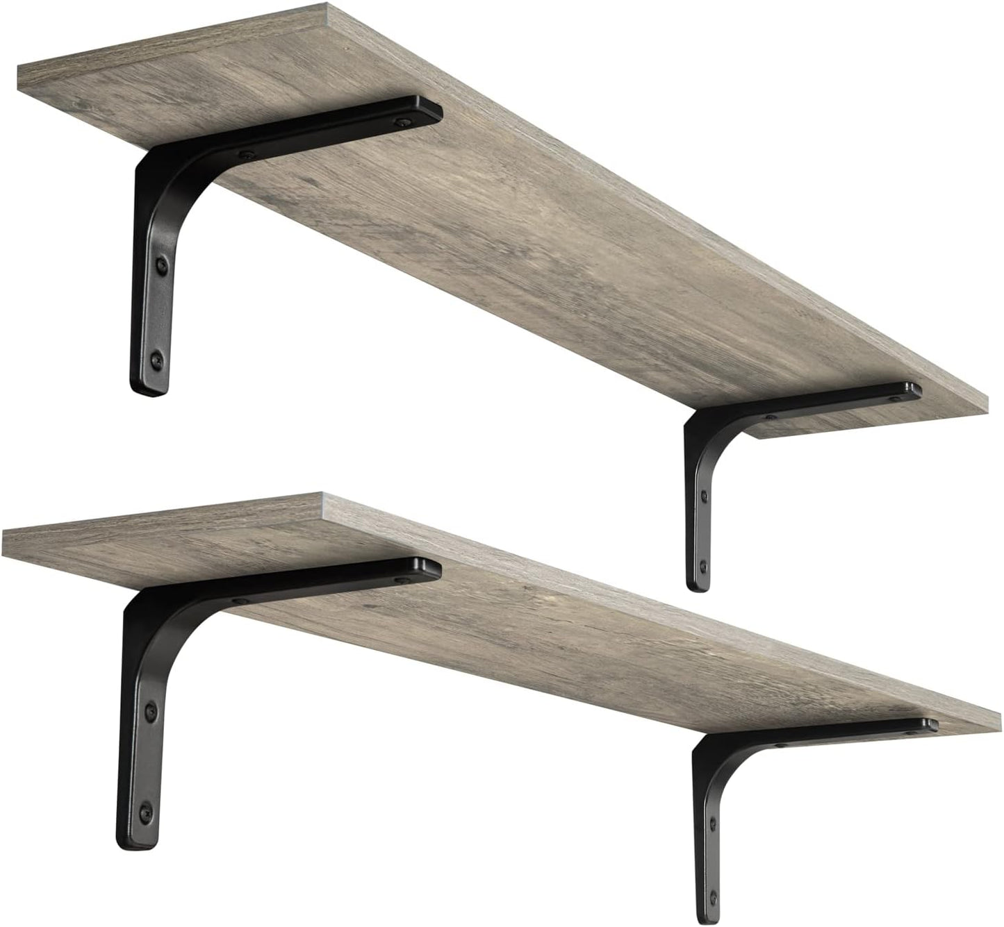 DINZI LVJ Long Wall Shelves Set of 2 for Stylish Storage