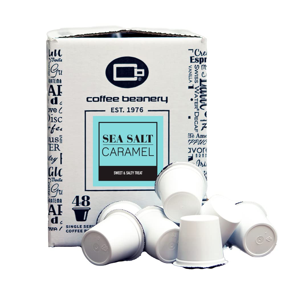 Sea Salt Caramel Coffee Pods - Delicious Medium Roast 48ct
