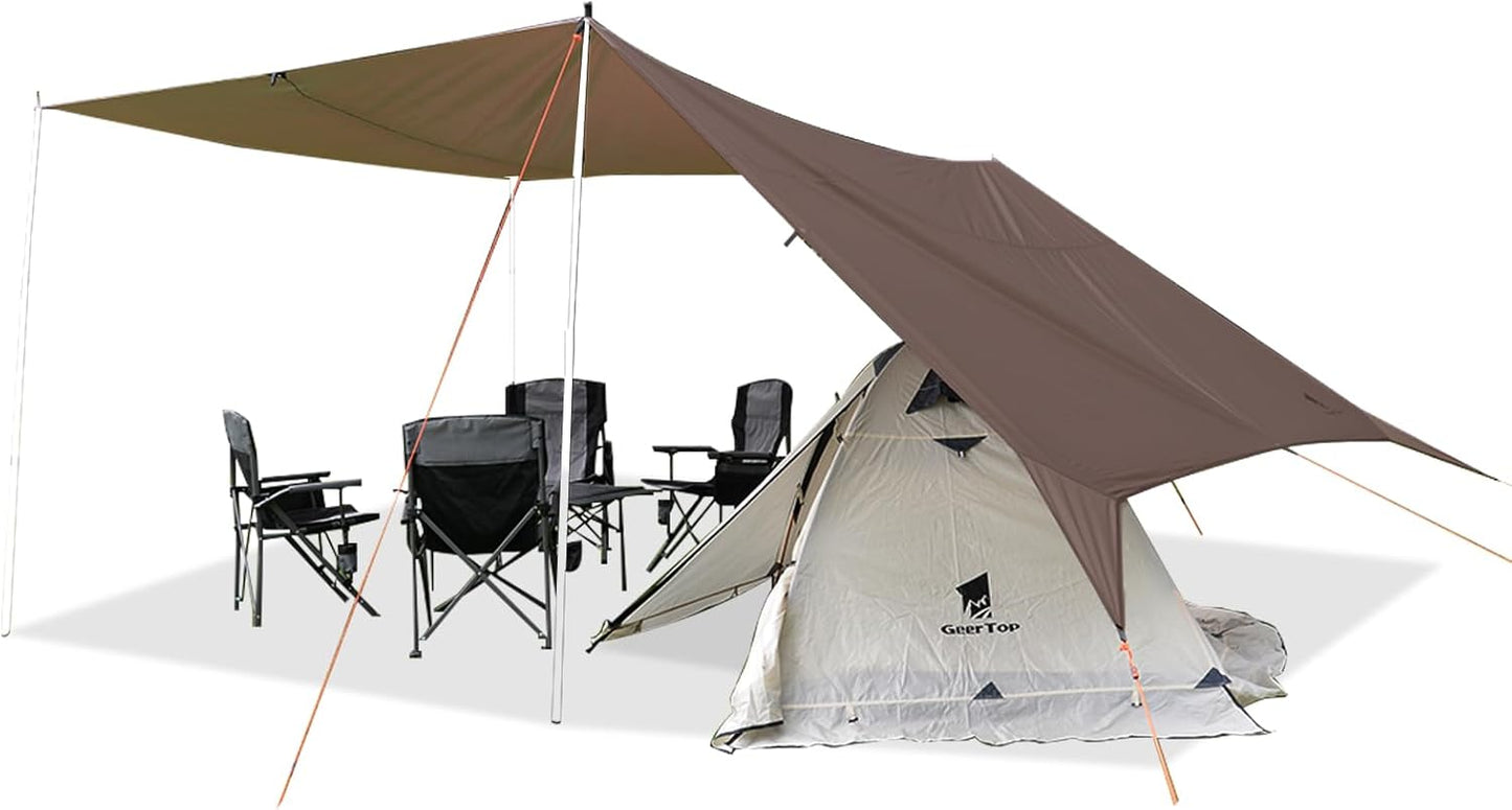 GEERTOP 17 x 10 ft Camping Tarp for Outdoor Adventures