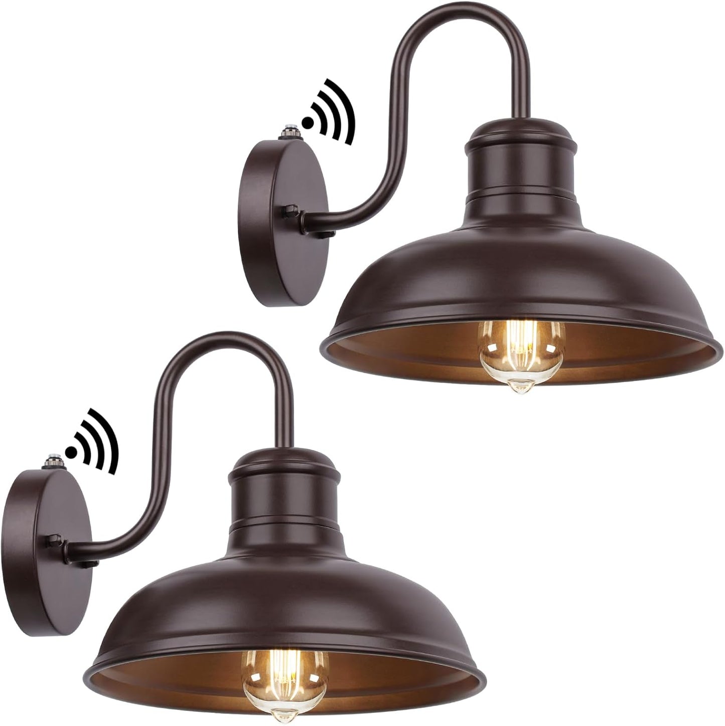 Dusk to Dawn Outdoor Wall Sconces - Gooseneck Barn Lights