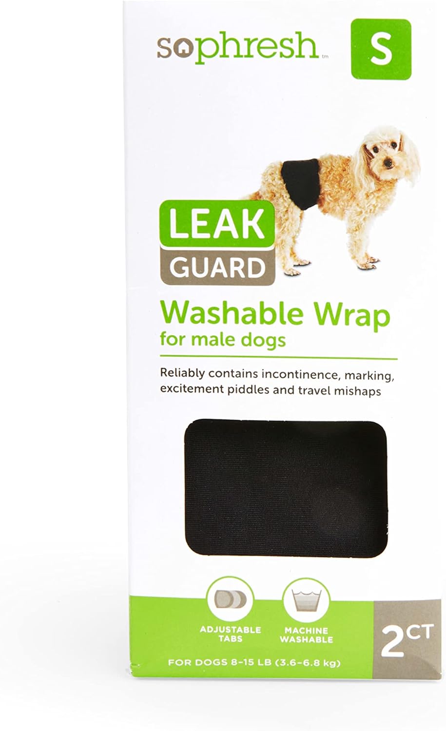 So Phresh Leak Guard Wrap 2-Pack: Small Dogs