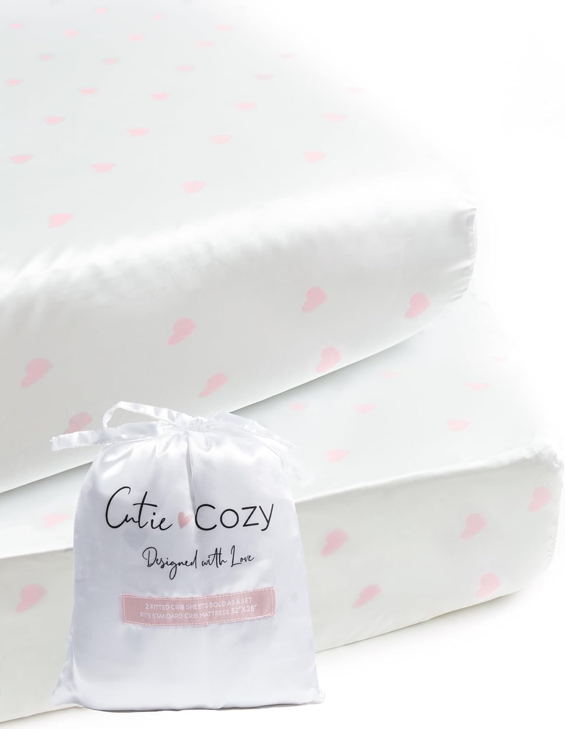 Satin Fitted Crib Sheet Set for Baby Hair Protection and Style