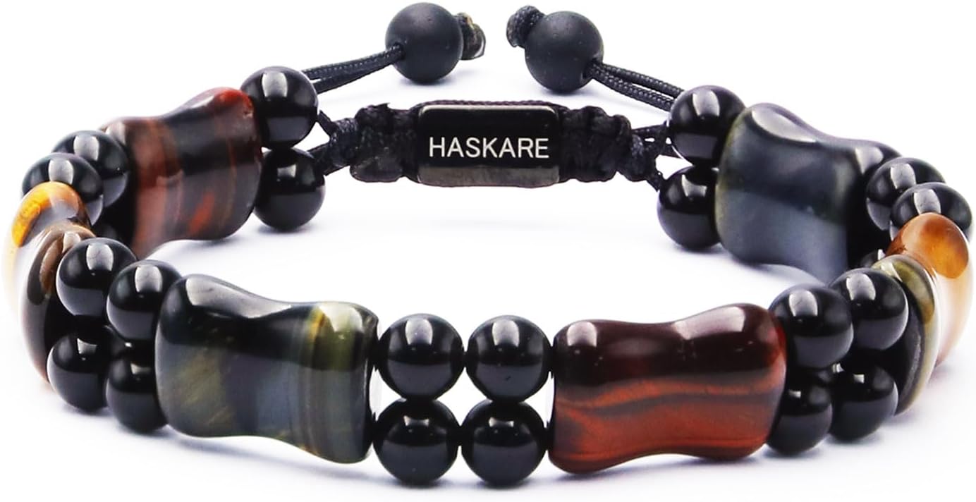 Protection Crystals Mens Bracelet Tiger Eye for Spiritual Relief
