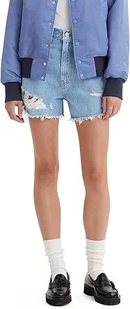 Levi's Women's High Waisted Mom Shorts for Stylish Comfort