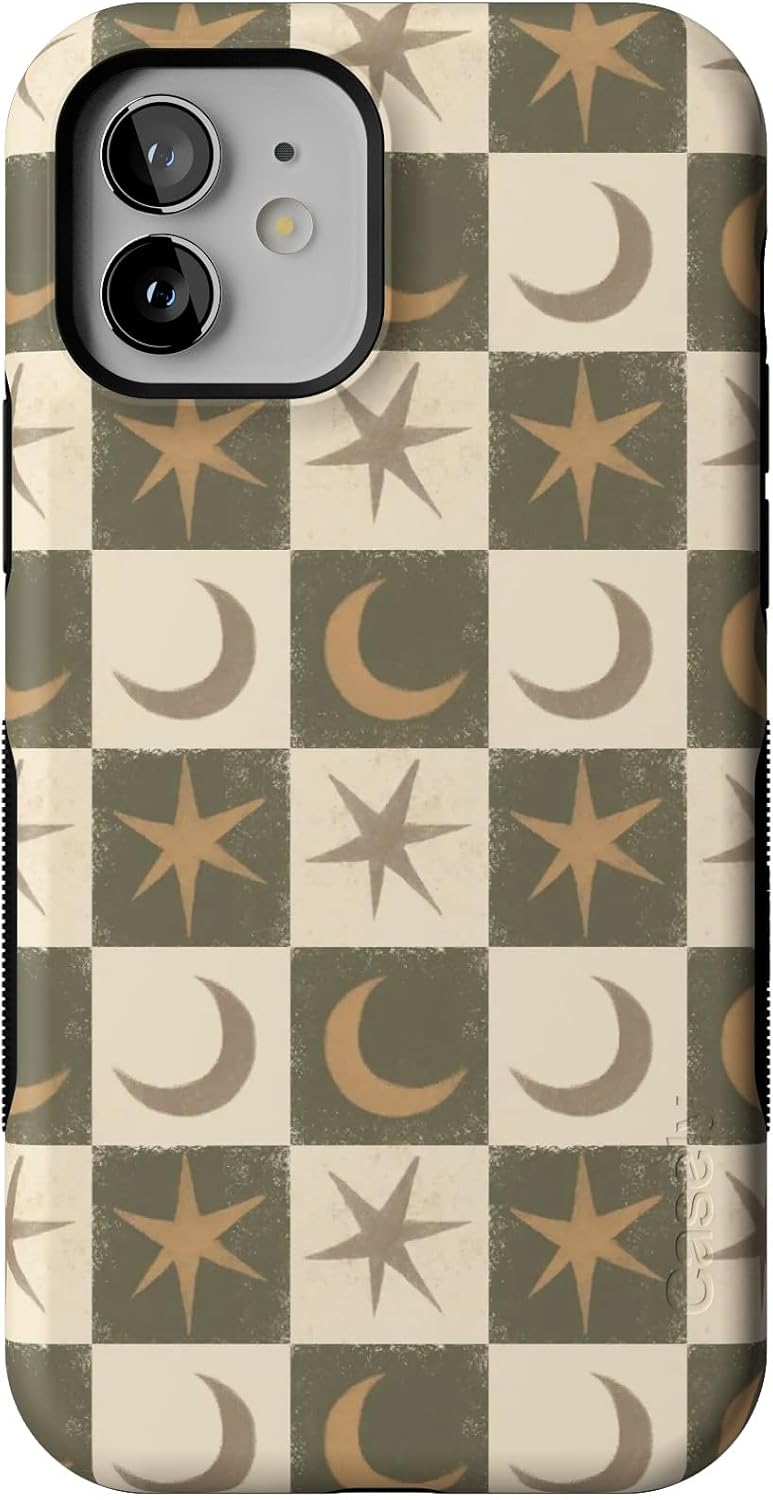 Casely iPhone 12 Mini Case | Mystic Moonstar Green Celestial