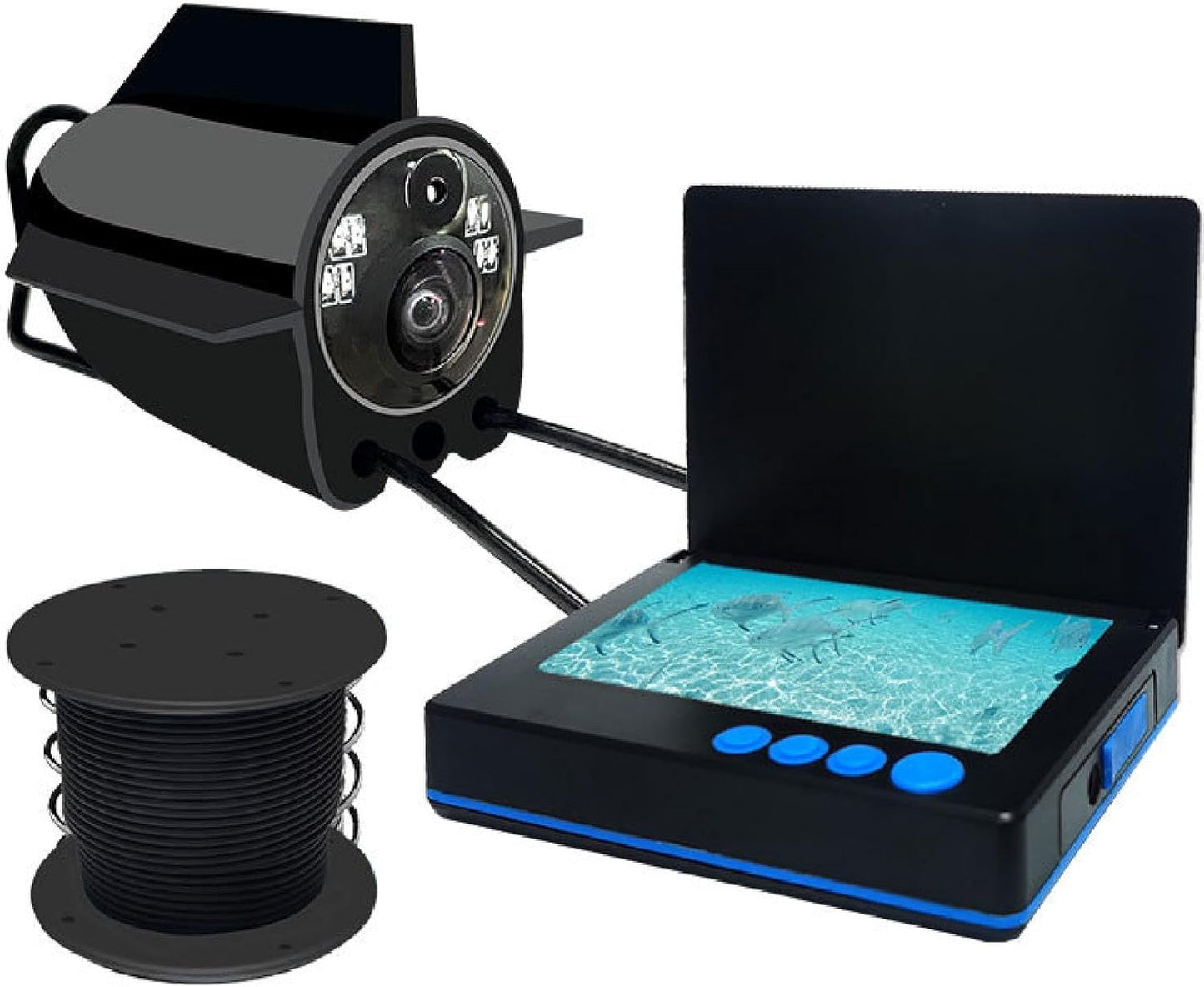 Portable Fish Finder with Night Vision - 16H Battery