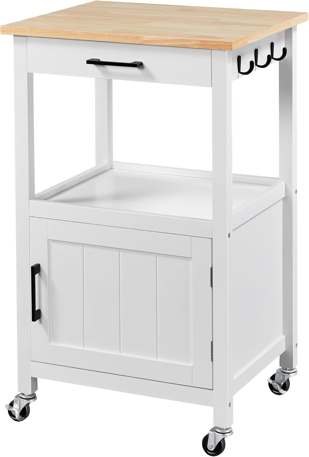 Yaheetech Rolling Kitchen Island with Swivel Wheels