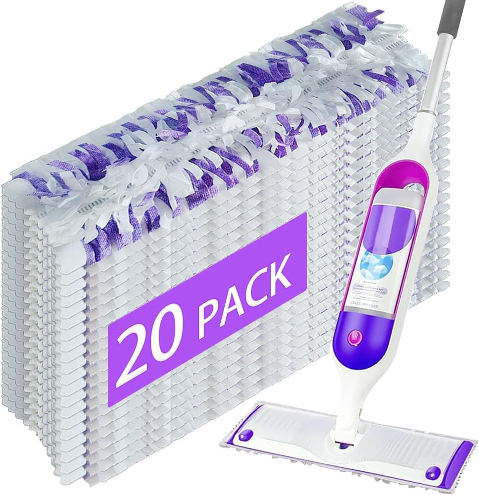 20 Disposable PowerMop Pads for Swiffer - Easy Cleaning!